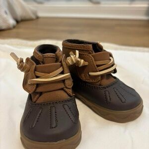 Sperry Brown and Tan Baby Walker Shoes